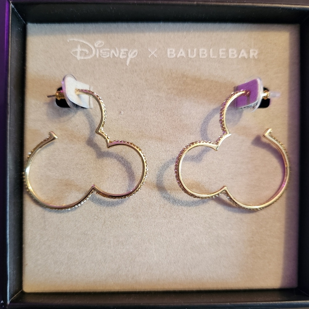 Disney X Baublebar Mickey Hoop Earrings